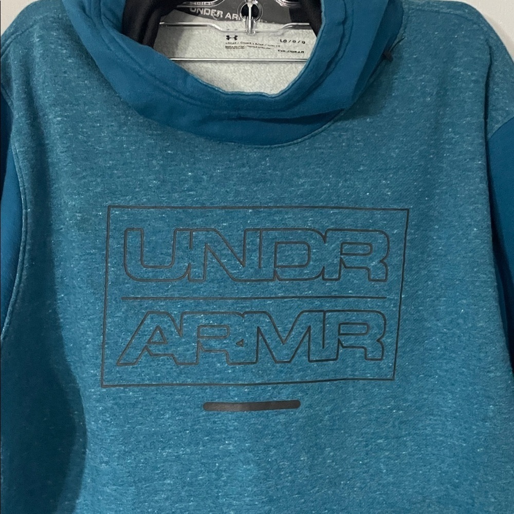Under Armour Men's Teal Hoodie - Picture 4 of 8